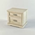 Elegant Emma Bedside Table 3D model small image 1