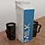 Healthy Milk Set with Chalkboard Cups 3D model small image 1