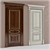 Classic Dual-Sided Interior Door with Portal 3D model small image 1