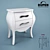 Stylish Dupen M95 Bedside Table 3D model small image 1