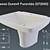 Duravit Puravida Washbasin (072050) - Stylish and Sleek 3D model small image 1