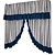 Title: Kitchen Textured Curtains 3D model small image 1
