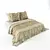 Beige Toned Bed 3D model small image 1