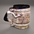 Antique Copper Tankard 3D model small image 1