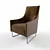 Sleek Ascot Armchair: Timeless Elegance 3D model small image 1