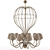 Elegant Dolfi Chandelier 3D model small image 1