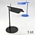 FLOS TAB Table Lamp in Black, White or Blue 3D model small image 1
