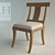 Modern Wood Klismos Chair 3D model small image 1