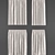 Silver Printed Curtains 3D model small image 1