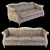 Elegant Epoque Chantal Sofa 3D model small image 2