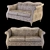 Elegant Epoque Chantal Sofa 3D model small image 3