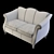 Elegant Epoque Chantal Sofa 3D model small image 6