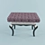 Classic Puff Bench 3D model small image 1