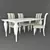 Elegant Rectangular Dining Table, Various Finishes 3D model small image 1