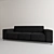 Modern Plumer Sofa - W2310xD860xH700mm 3D model small image 1