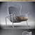 Elegant Arpa Lounge Chair 3D model small image 1