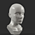 Pro Mannequin Head: Close-Up Ready 3D model small image 1