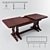 Expandable Dining Table 3520x845 3D model small image 1