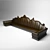 Club Carved Back Sofa 3D model small image 1