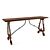 Elegant Console Table: Bertelle Art. 30/d 3D model small image 1