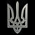 Ukrainian Trident Emblem 3D model small image 1