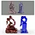 Elegant Stone Figurine 3D model small image 1