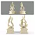 Elegant Bronze Figurine 3D model small image 1