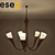 ESEO Modern Pendant Chandelier 3D model small image 1