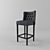 Elegant Lancaster Barstool: Quality craftsmanship. 3D model small image 1