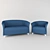 Elegant Italian Sofa & Chair 3D model small image 1