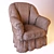 Elegant Comfort: Marvelous Armchair 3D model small image 1