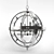 Elegant Artistic Pendant in 861240-2ST 3D model small image 1