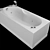Lira Freestanding Bathtub 3D model small image 1
