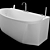 Elegant Renaissance Bathtub 3D model small image 1