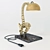 Spine Table Lamp: Textured Design, Height 440mm 3D model small image 1