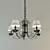 Elegant Crystal Chandelier 3D model small image 1