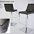 Fenice Golf Bar Stool: Sleek and Stylish 3D model small image 1