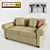 Compact Comfort Sofa 3D model small image 1