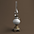 Classic Kerosene Lamp 3D model small image 1