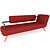 Valentine Sofa: 2 Meter Elegance 3D model small image 1