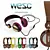 Wesc Oboe: High Detail Headphones with Vibrant Colors 3D model small image 1