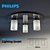 Philips Aloe Chrome Ceiling Light 3D model small image 1