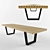 Platform Bench - 3D Model with Materials and Textures Included 3D model small image 1