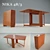 Space-Saving Nika Folding Table 3D model small image 1