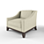 Modern Baker Neue Lounge Chair 3D model small image 1