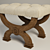 Halle Ottoman: Elegant Seating Solution 3D model small image 1