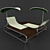 Beach Lounger with Umbrella 3D model small image 1