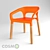Modern P&W-001 Chair 3D model small image 1