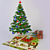 Festive Holiday Ornaments 3D model small image 1