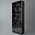 Modern Glass Door Bookcase 3D model small image 2